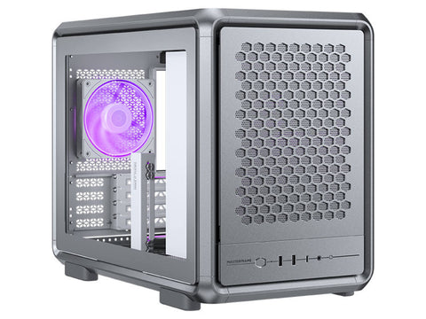 Cooler Master MasterFrame 400 Mesh Micro-ATX Case - Silver
