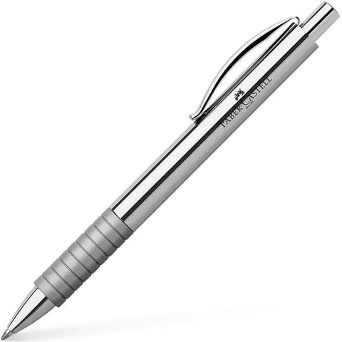 Faber-Castell Essentio Metal Ballpoint Pen Retractable (Polished Shiny Chrome)