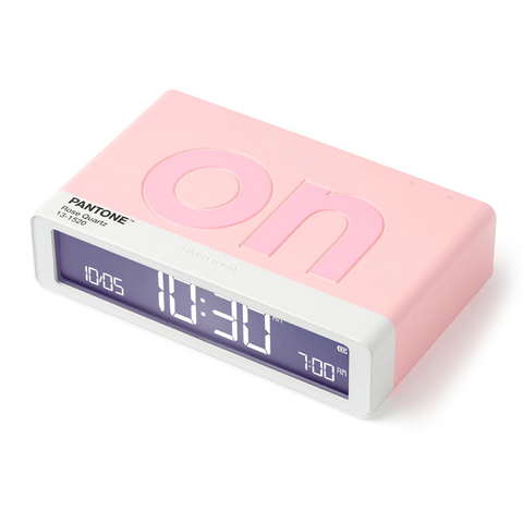 Lexon Flip Classic Reversible Alarm Clock PANTONE (Rose Pink)