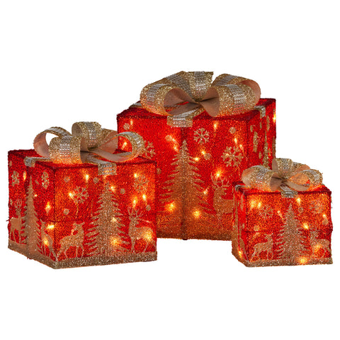 Christabelle LED Christmas Gift Box Set (3-Piece)