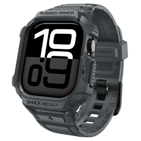 Spigen Apple Watch 10/11 46mm Rugged Armor Pro 2 Band Case (Dark Grey)