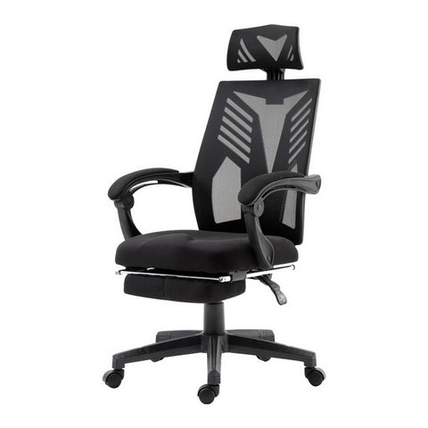 Artiss Mesh Office Chair Recliner (Black)