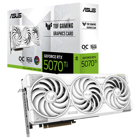 Asus TUF Gaming GeForce RTX 5070 Ti OC 16G Graphics Card (White)
