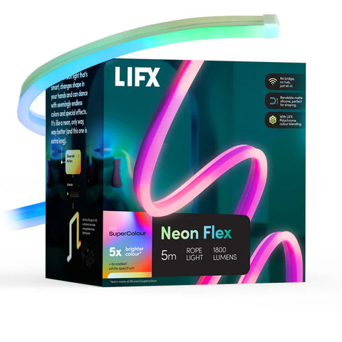 Lifx Neon Flex Smart RGBW Rope Light (5M)