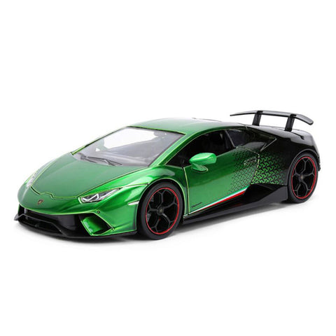 Jada 1:24 Pink Slips Lamborghini Huracan Performante Green Black Diecast Vehicle