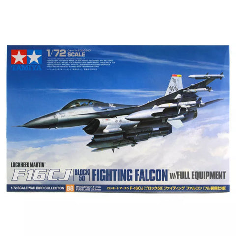 Tamiya 1/72 Lockheed Martin F16CJ Fighting Falcon with Full Equipment