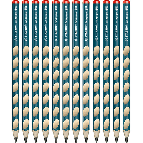 Stabilo EasyGraph Learning Pencils Right Handed (Graphite) [12 Pack]