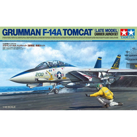 Tamiya 1/48 Grumman F14A Tomcat (Late Model) Carrier Launch Set