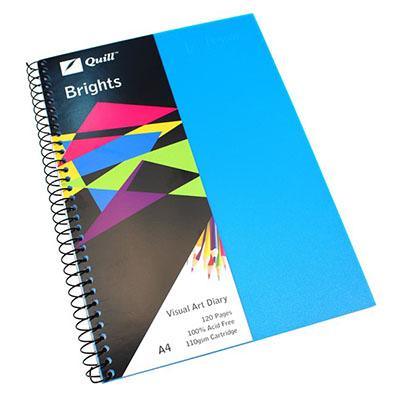 Quill Visual Art Diary 110Gsm 120 Page A4 Pp (Marine Blue)