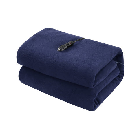 Giselle Electric Heated Blanket Car Throw Rug (Blue)