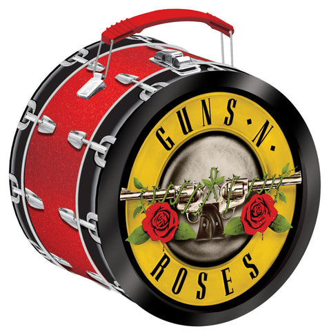 Aquarius Guns N Roses Collectable Drum Shaped Fun Storage Decorative Box
