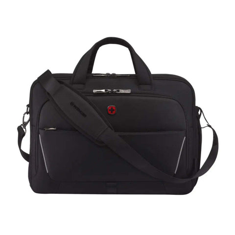 Wenger Icons Meteor 16" - 17" Laptop Brief with Tablet Pocket - Black