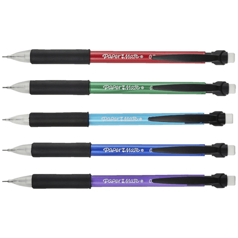 Papermate Write Bros Grip Mechanical Pencil 0.7mm (Assorted) [Pack 5]