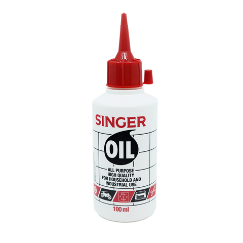 SINGER All-Purpose High-Quality Lubricating Oil for Sewing Machines Household and Industrial Use - 100 ml