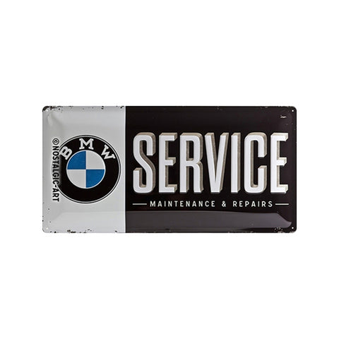Nostalgic-Art BMW Service Wall Decor 25x50cm Metal Long Sign Plaque