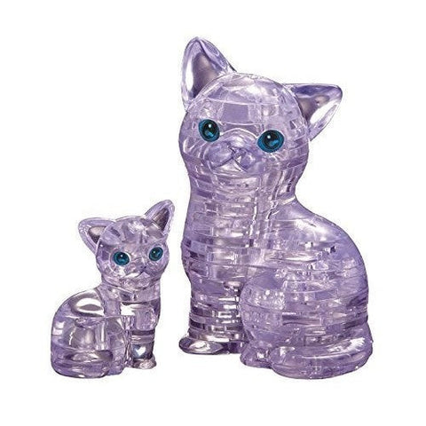 Bepuzzled 3D Crystal Puzzle: Clear Cat