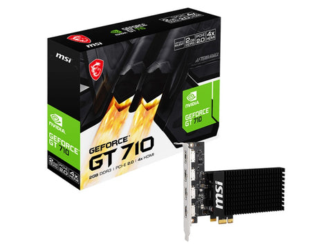 MSI GT 710 2GD3H 4HDMI 2GB Graphics Card