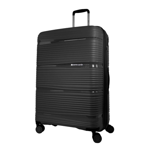 Pierre Cardin Normandy Large 123L Hard Shell Case Suitcase Travel Luggage (Black)