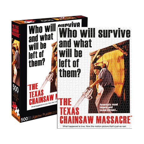 Aquarius 500pc The Texas Chainsaw Massacre 35x48cm Jigsaw Puzzle Family Game 14+