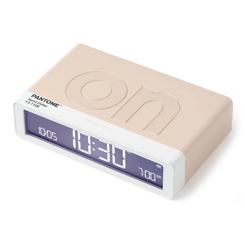Lexon Flip Classic Reversible Alarm Clock PANTONE (Sand)