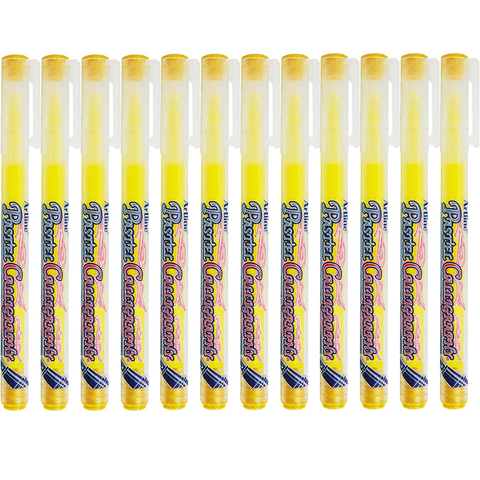 Artline Pastel Calligraphy Pen 2 Box of 12 (Yellow)