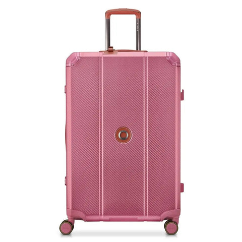 Delsey Alu'r - Aluminum Zipperless Premium Large Luggage - Pink
