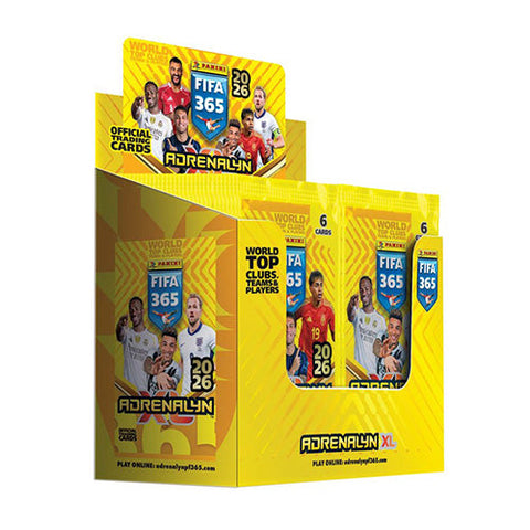 Panini FIFA 365 Adrenalyn XL 2026 Soccer Trading Cards Booster Box