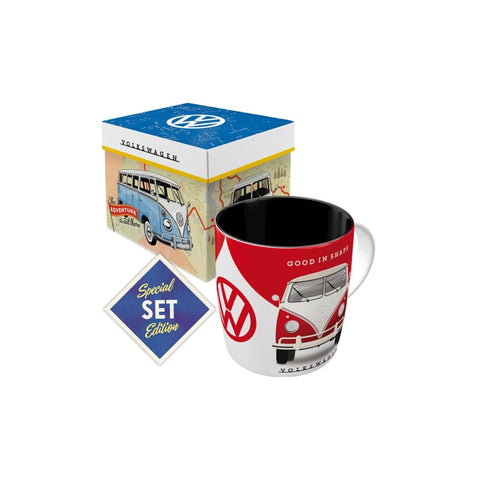 Nostalgic-Art Ceramic Mug VW Car Good In Shape Gift Box Set 330ml
