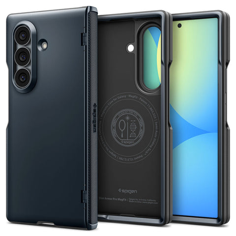 Spigen Galaxy Z Fold 8 Ultra Slim Armor Pro (MagFit) Case (Metal Slate)