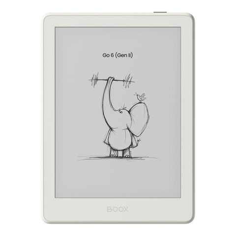BOOX Go 6 (Gen II) 6" 300PPI Android eReader (Shell White)