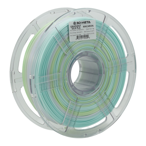 3D META Gradient Silk PLA 3D Printing Filament - Macaron
