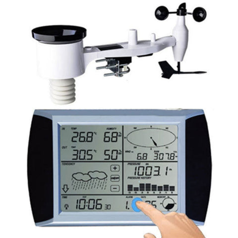 TESA WS1081 Ver3 Solar Powered Touch Panel Weather Center with PC interface