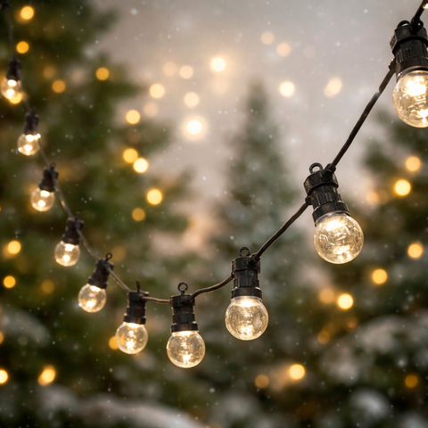Lexi Lighting 20 LED Clear Globes String Festoon Light
