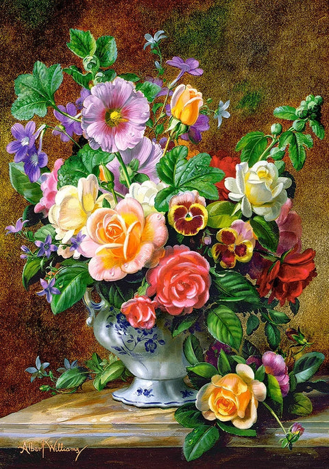 Castorland 500-Pieces Flowers In A Vase Puzzle