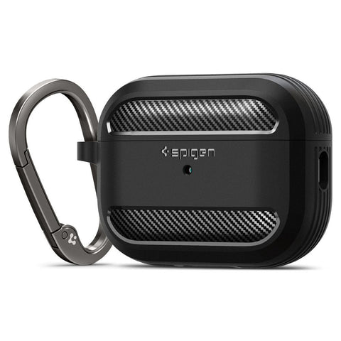Spigen Apple AirPods Pro 2 Rugged Armor Headset and Earphone - Black