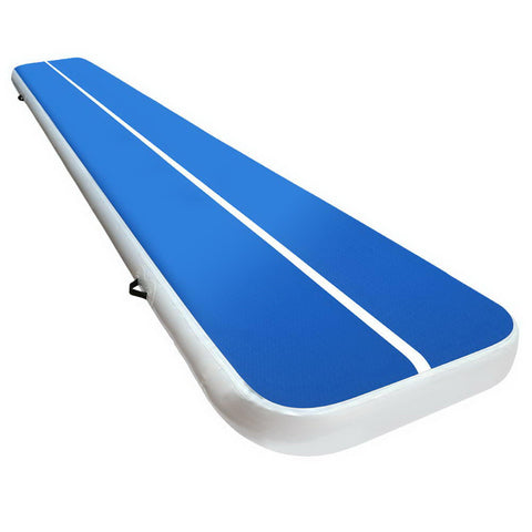 Everfit 5M Air Track Gymnastics Tumbling Exercise Cheerleading Mat Inflatable (Blue)