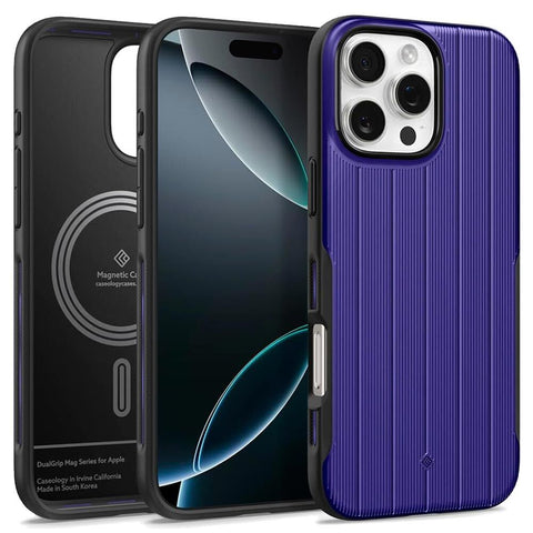 Spigen Apple iPhone 16 Pro Max Dual Grip Mag Case - Cobalt Blue
