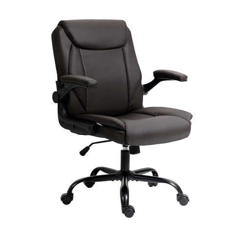 Artiss Executive Office Chair Mid Back (Brown)