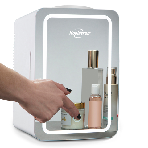 Koolatron Cosmetic Mini Fridge with LED Mirror 6L