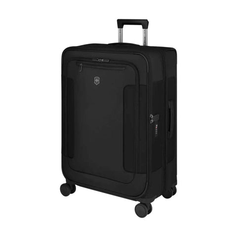 Victorinox 7.0 Werks Traveller Expandable Softside Suitcase Luggage M Black Medium