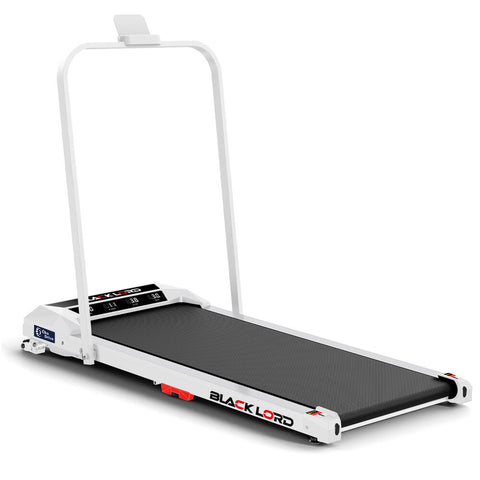 BLACK LORD Treadmill Electric Walking Pad Under Desk Home Incline Foldable (White)