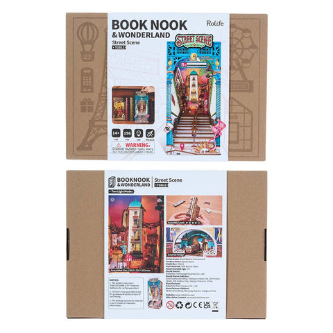 Robotime DIY Bookends Kit Street Scene