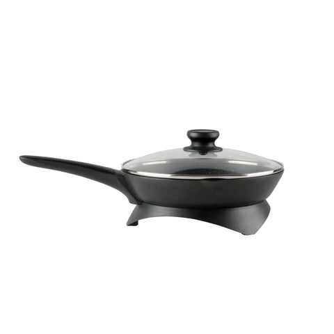 Westinghouse 26cm 1200W Non-Stick Electric Skillet with Glass Lid (Black)