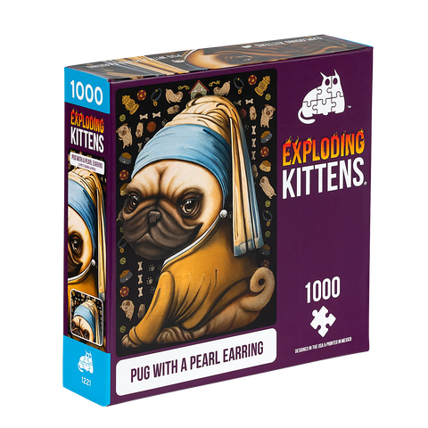 1000pc Pug with a Pearl Earring Puzzle