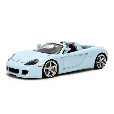 Jada 1:24 Scale Pink Slips Porsche Carrera GT Light Blue Diecast Vehicle Model