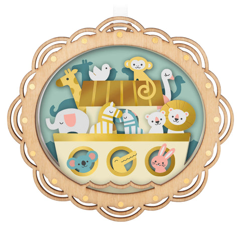 Noah's Ark Papercraft - Hallmark Keepsake Christmas Ornament