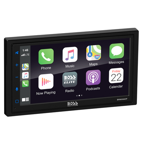 Boss Audio Elite BV800ACP 6.75" Apple CarPlay Android Auto Mechless