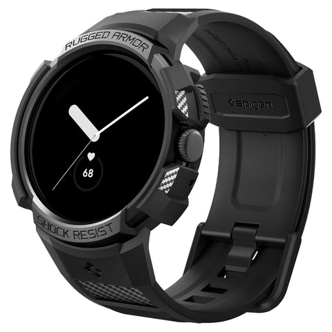 Spigen Google Pixel Watch 3 41mm/2/1 Rugged Armor Pro Band Case (Black)