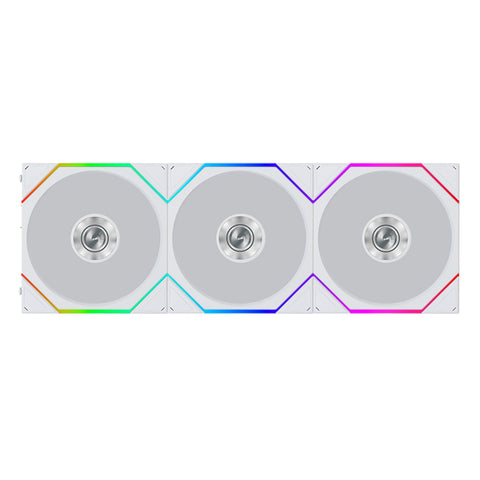 Lian Li Uni Fan TL Flex 2.4GHz Wireless 120mm ARGB Fan 3 Pack - White (12TL1F3W)