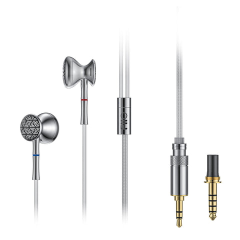 FiiO FF3 Dynamic In Ear Earbuds Silver